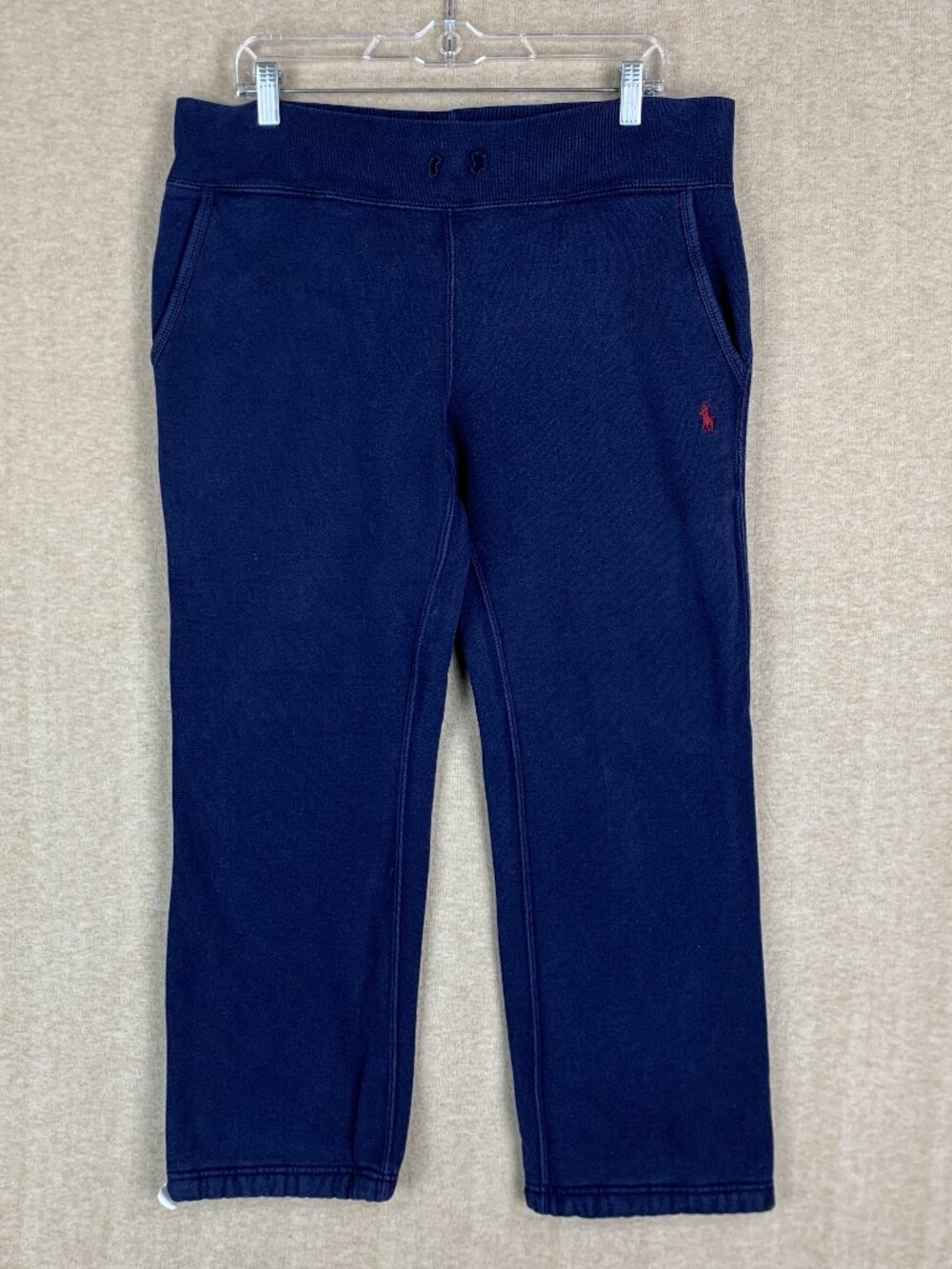 Vtg Polo Ralph Lauren Sweatpants Mens S Navy Blue Jogger Drawstring Pony